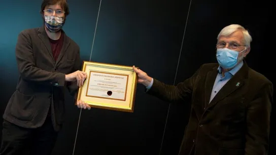 ©Dr. Reindl-Schwaighofer und Prof. Mühlbacher bei der Preisverleihung